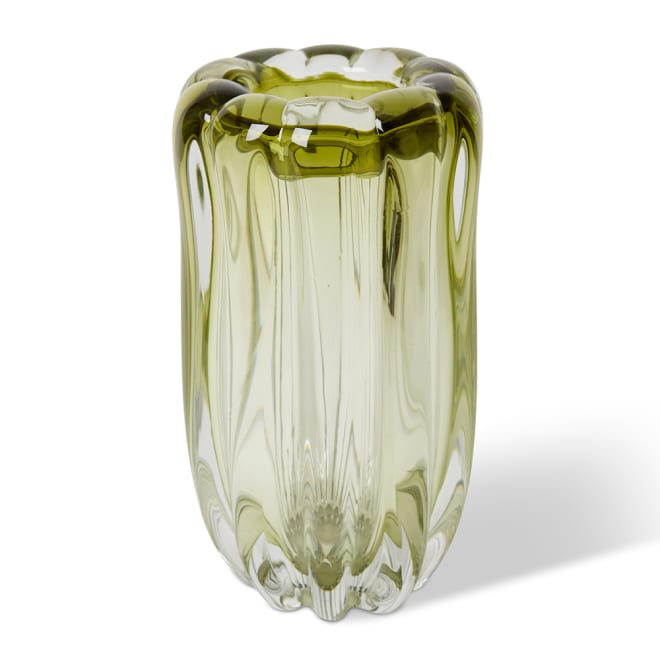 Thandie Tall Vase - Green, 26cm (H)