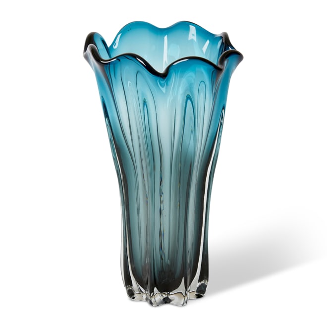 Shaka Vase - Blue, 40cm (H)