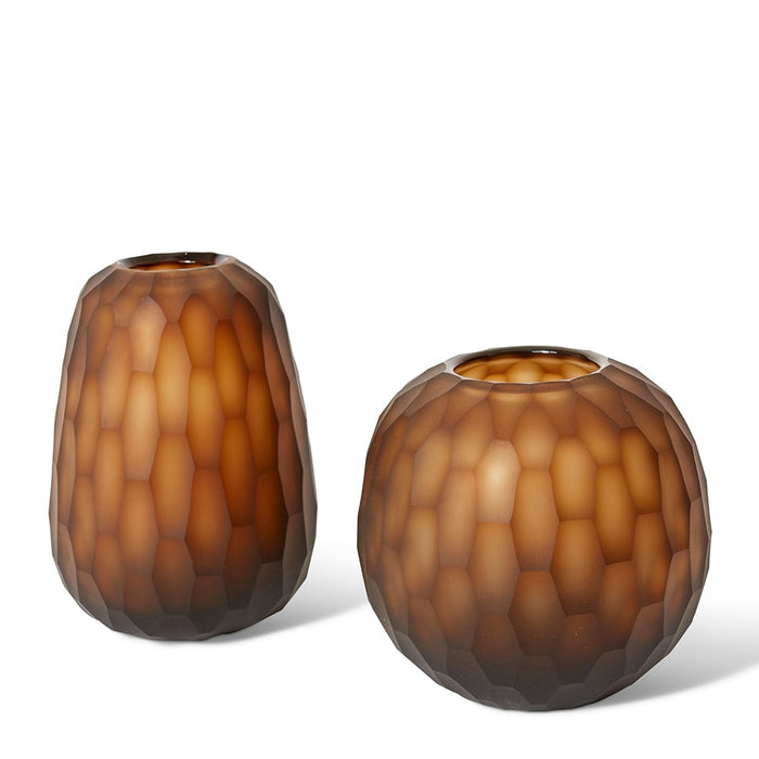 Romina Vase - Brown, 16cm (H)