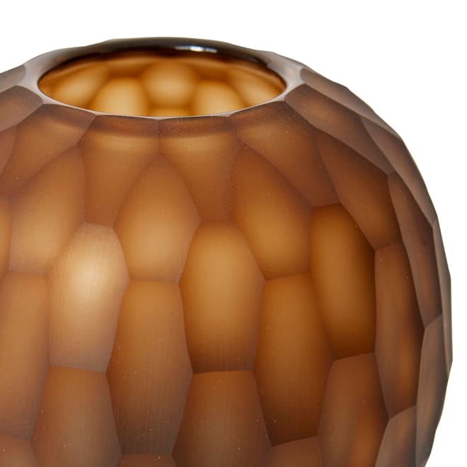 Romina Vase - Brown, 16cm (H)