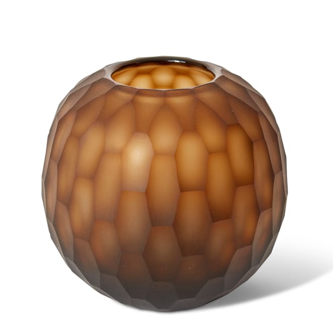 Romina Vase - Brown, 16cm (H)