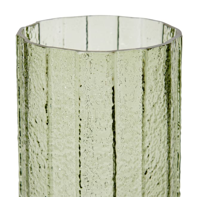 Samara Tall Vase - Green, 25cm (H)
