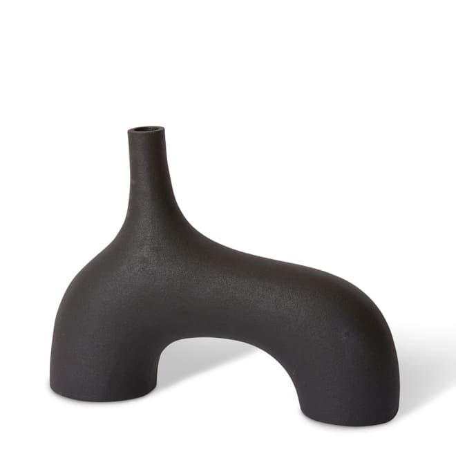 Arnold Vase - Black, 25cm (H)