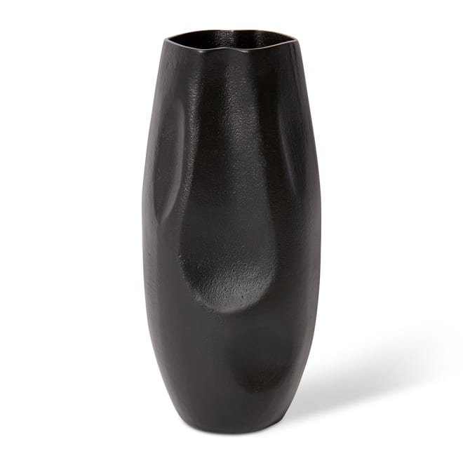 Wrigley Vase - Black, 34cm (H)