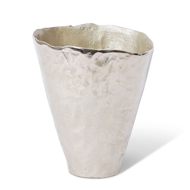 Kahari Vase - Nickel, 28cm (H)