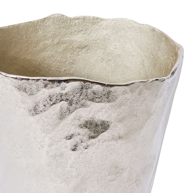 Kahari Vase - Nickel, 38cm (H)