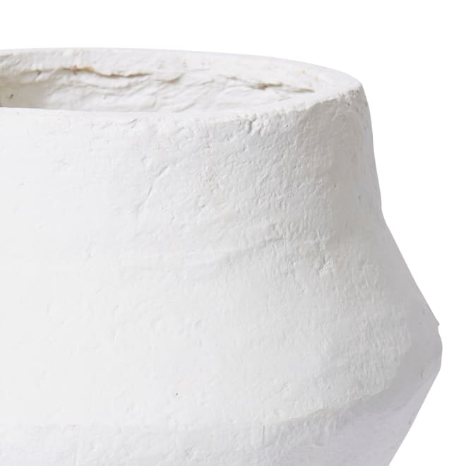Johan Paper Mache Vessel - White, 39cm (H)