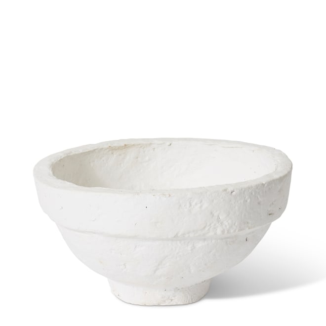 Ayanda Paper Mache Vessel - White, 16cm (H)