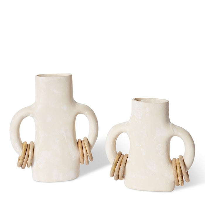 Abdou Vessel - Ivory/Natural, 36cm (H)