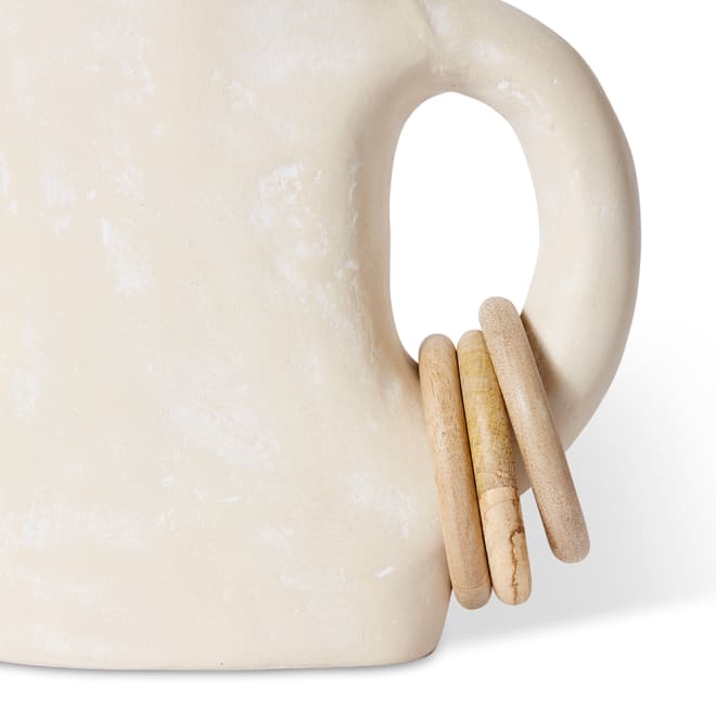 Abdou Vessel - Ivory/Natural, 29cm (H)