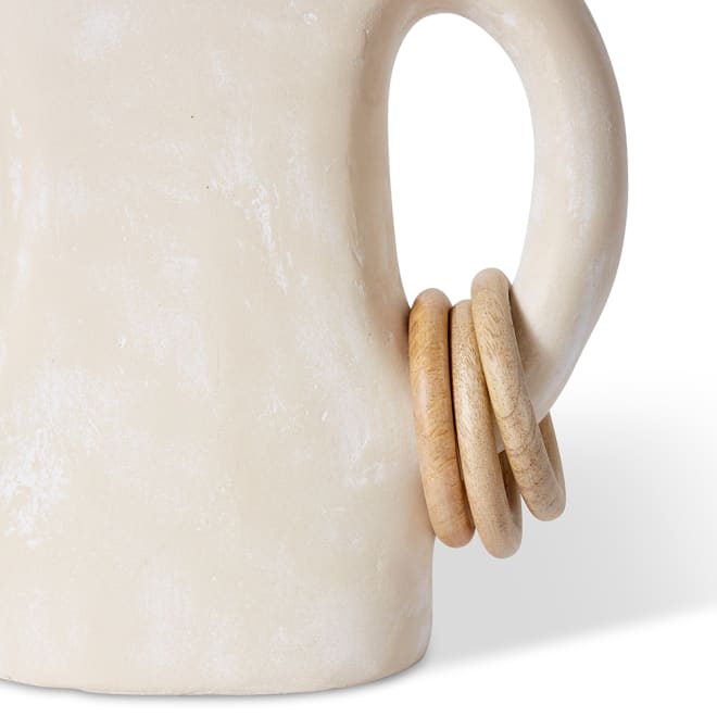 Abdou Vessel - Ivory/Natural, 36cm (H)