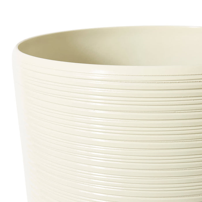 Chimalli Tall Glazelite Plant - Cream, 58cm/76cm (H)