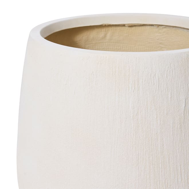 Eamon Fibrestone Planter Set of 3 (Outdoor) - White, 23/31/44cm (H)