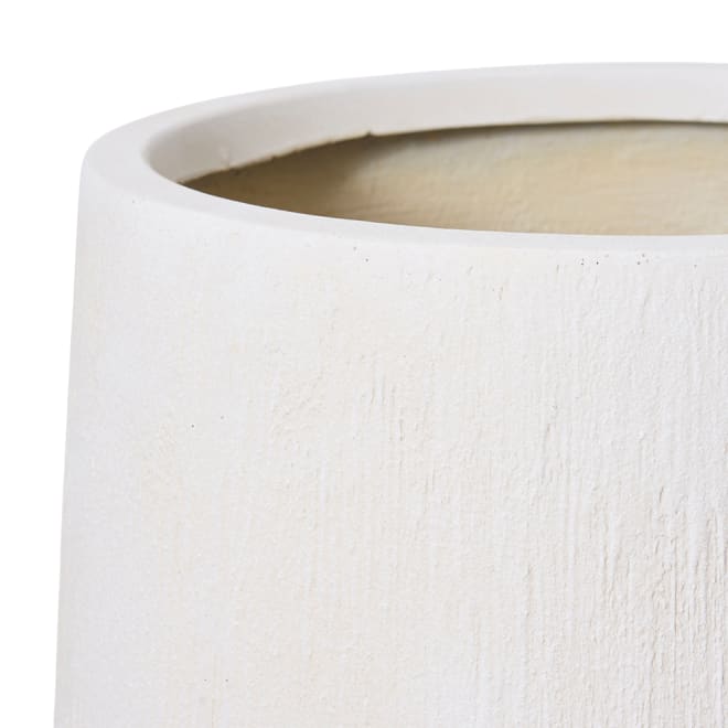 Eamon Tall Fibrestone Planter Set of 2 (Outdoor) - White, 62/80cm (H)