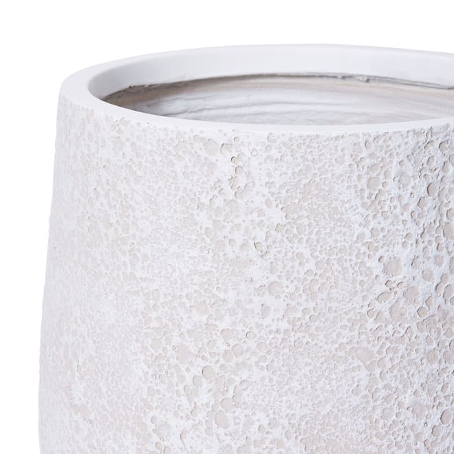 Finn Fibrestone Planter Set of 2 (Outdoor) - White, 38/52cm (H)