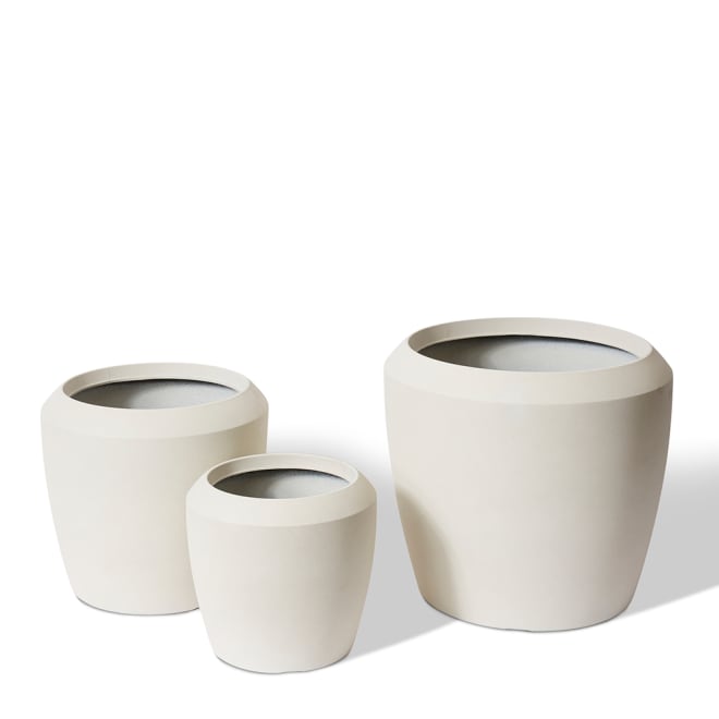 Malik Planter Set of 3 (Outdoor) - Beige