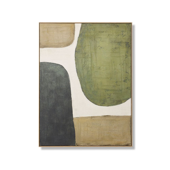 Sinazo I (DS) Hand Painted Wal - Green Brown, 120cm (H)