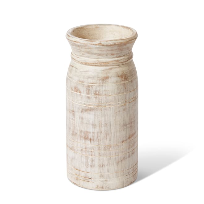 Bharat Wooden Vessel - Natural, 28cm (H)