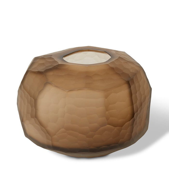 Rufus Round Vase - Brown, 15cm (H)