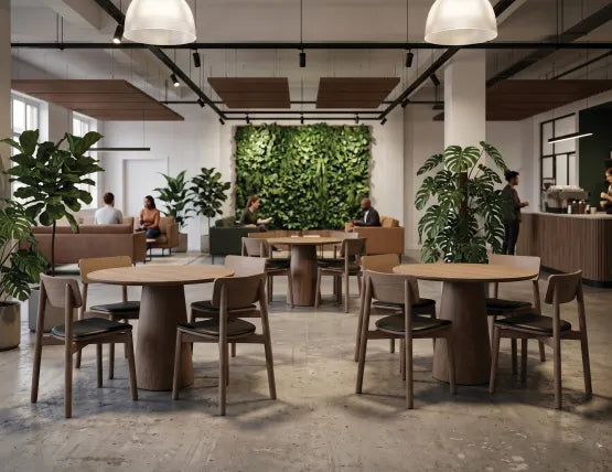 Circa Cafe Table - Round - Autumn Walnut - 85cm