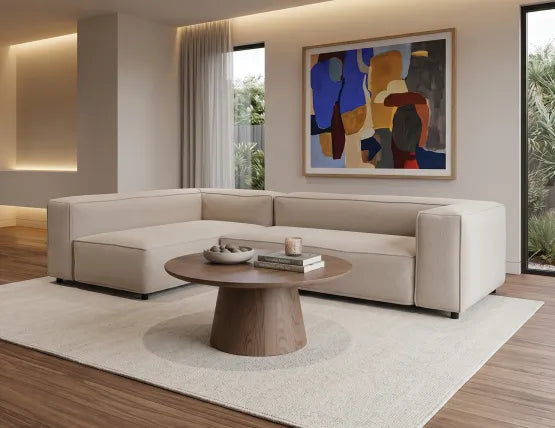Circa Coffee Table - Round - Autumn Walnut - 85cm