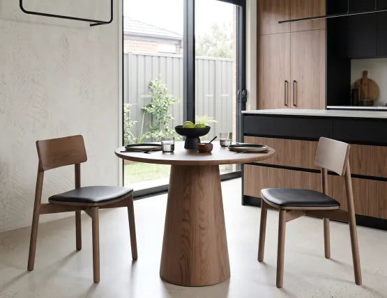Circa Cafe Table - Round - Autumn Walnut - 70cm