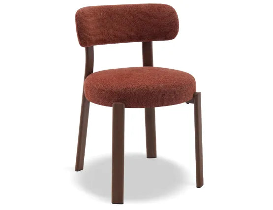 Nodus Dining Chair - Walnut - Terracotta