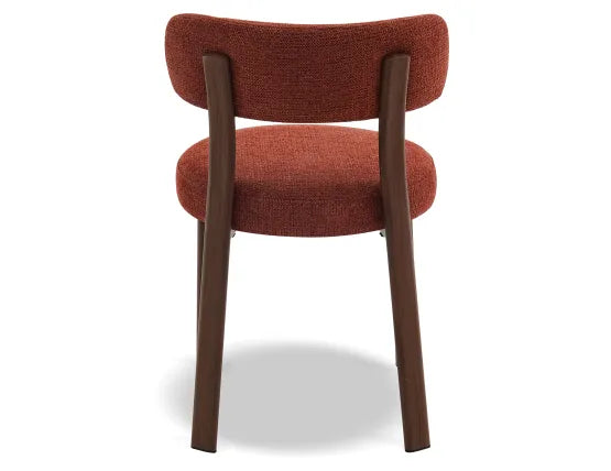 Nodus Dining Chair - Walnut - Terracotta