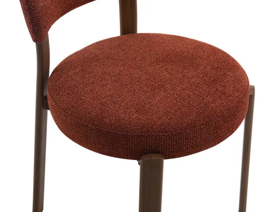Nodus Dining Chair - Walnut - Terracotta