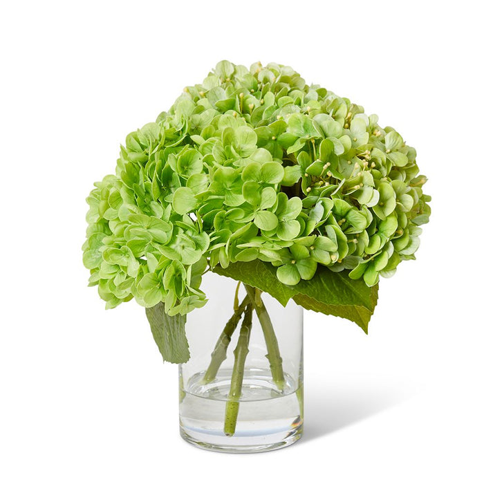 Hydrangea Mix Green - Green/Clear, 29cm (H)