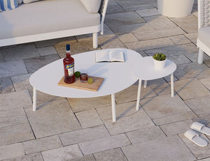 Cetara Coffee Table - Outdoor - White - Large