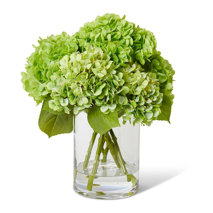 Hydrangea Mix Green (DS) - Green/Clear, 39cm (H)