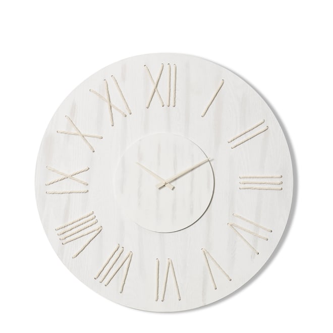 Camden Wall Clock - White Wash, 68cm (H)