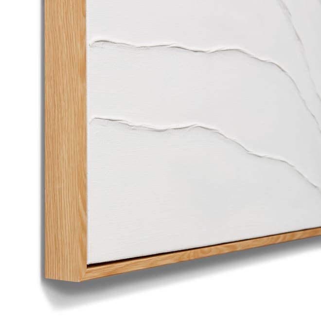 Osage Hand Painted Wall Art - White/Natural, 140cm (H)