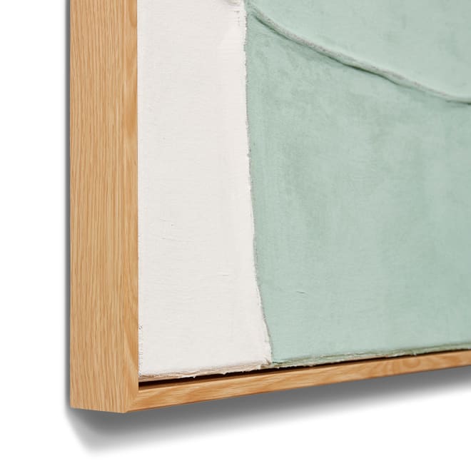 Navajo Hand Painted Wall Art - Green, 120cm (H)
