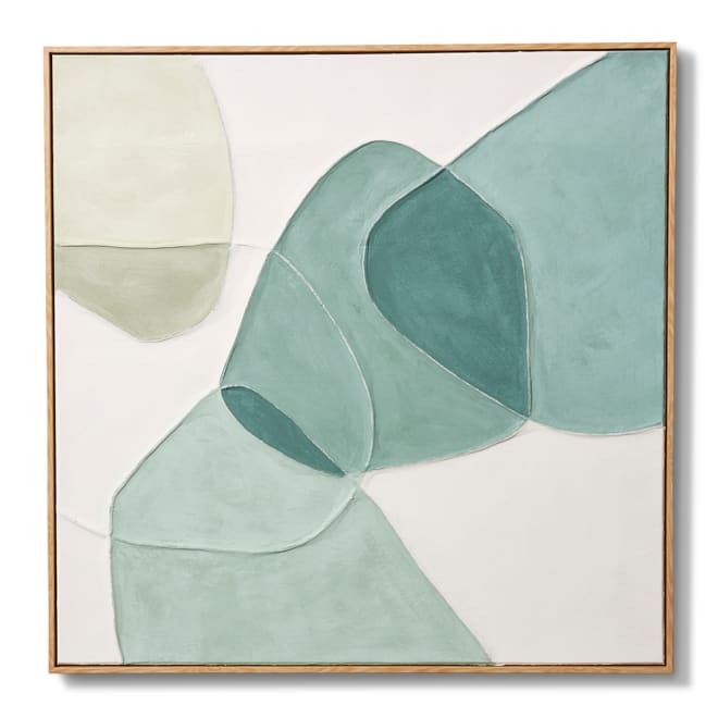 Navajo Hand Painted Wall Art - Green, 120cm (H)