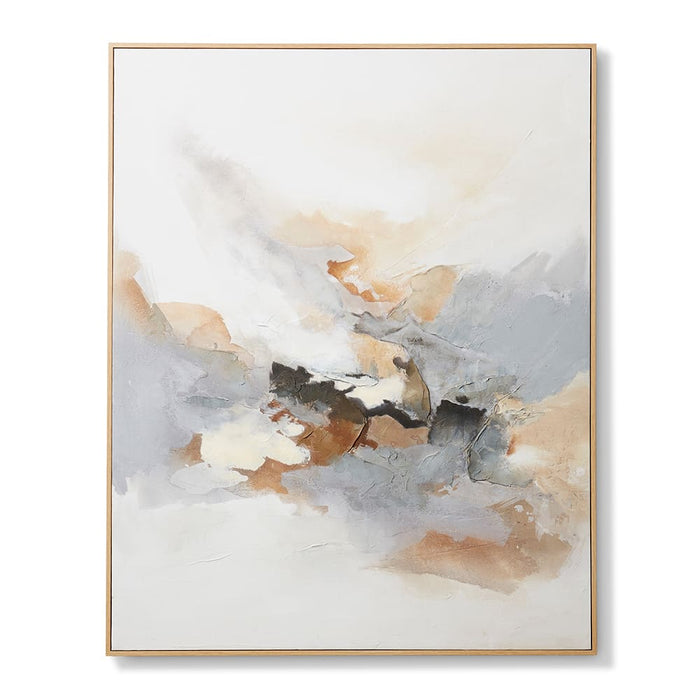 The Moment Hand Painted Wall A - Brown/Natural, 150cm (H)