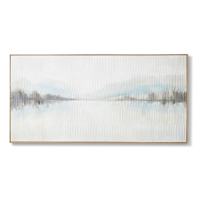 Sea Lake Hand Painted Wall Art - Mixed, 75cm (H)