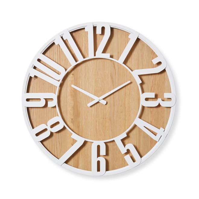 Haddon Wall Clock - Natural, 60cm (H)