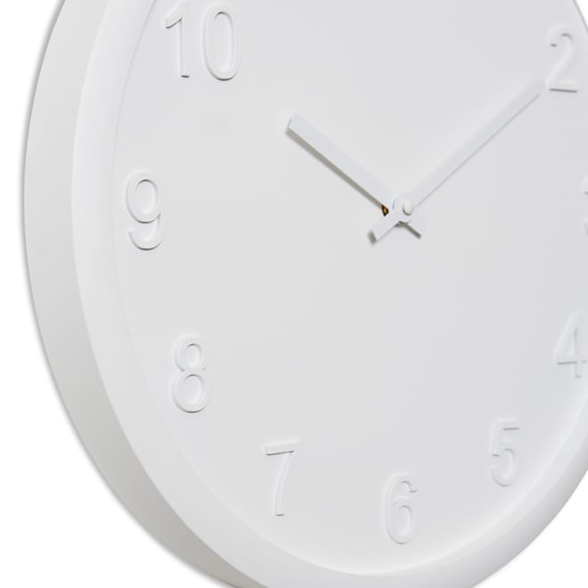 Lenox Wall Clock - White, 40cm (H)