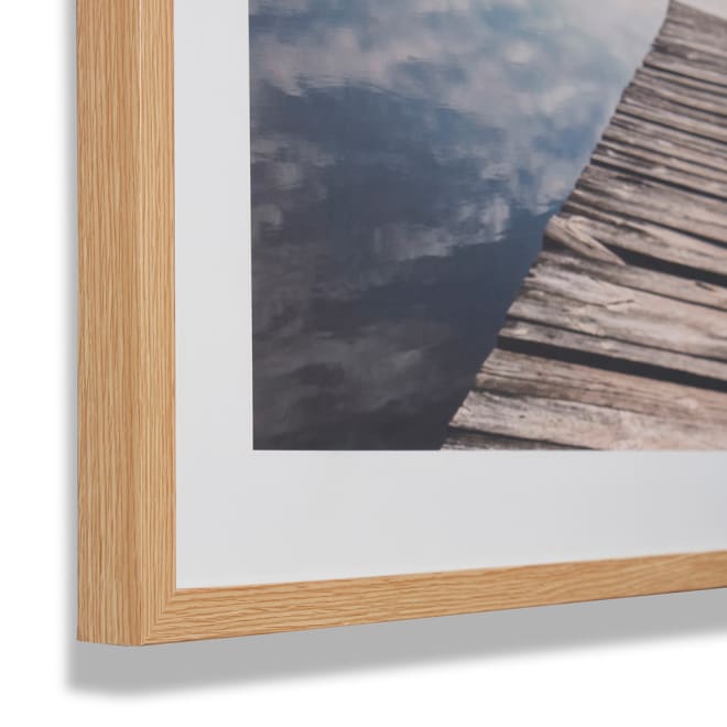 Stillness Framed Wall Art - Blue, 90cm (H)