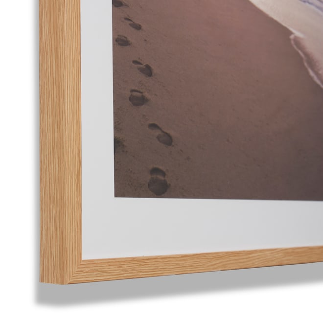 The Shore Framed Wall Art - Sand, 90cm (H)