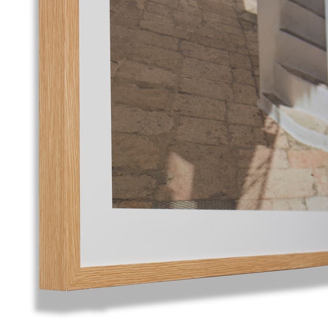 La Blanche Framed Wall Art - White, 120cm (H)