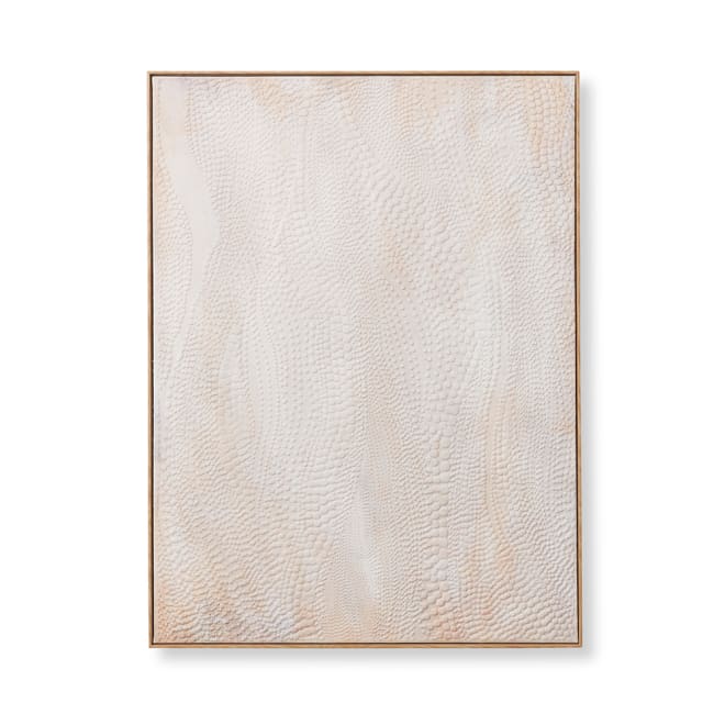 Mara Framed Wall Art - Beige, 120cm (H)