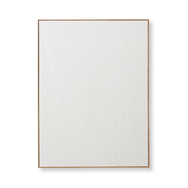Mara Framed Wall Art - White, 120cm (H)