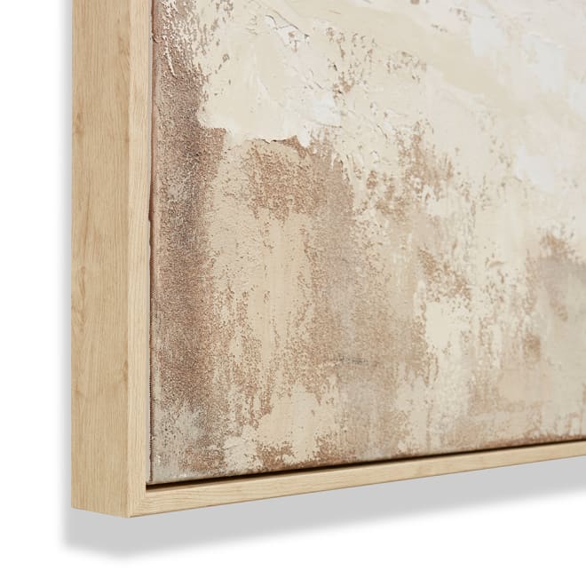 Mythical Land Hand Painted Wal - Beige, 120cm (H)