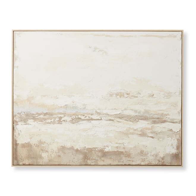 Mythical Land Hand Painted Wal - Beige, 120cm (H)