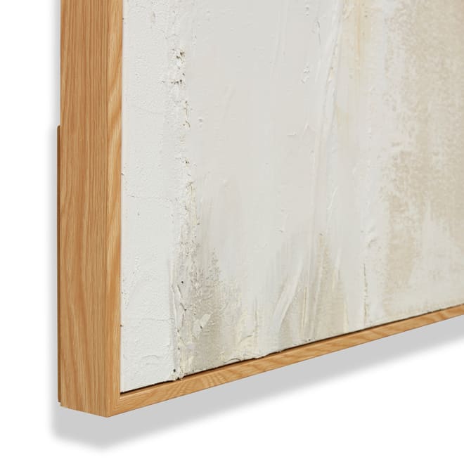 Taseen Hand Painted Wall Art - Beige, 150cm (H)