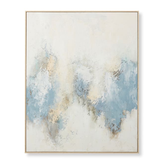 Laquan Hand Painted Wall Art - Blue, 150cm (H)