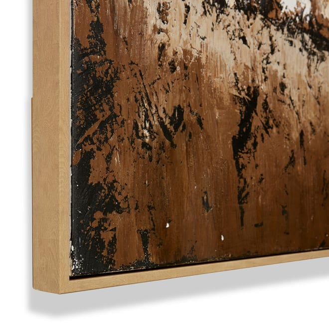 Muse on Muse Hand Painted Wall - Beige Brown, 150cm (H)